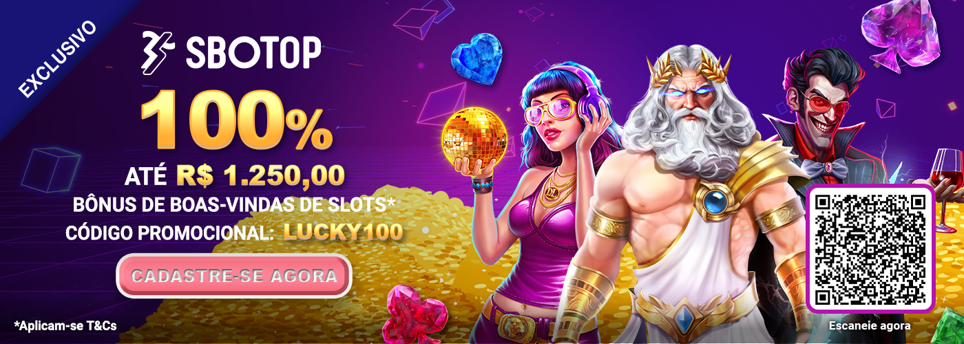 Bônus de Boas-vindas 100% para Slots